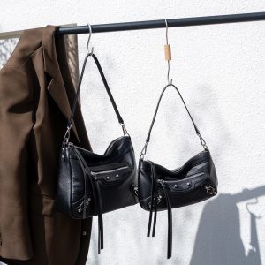 流浪包/機車包/頭層牛皮自然摔紋/雙尺寸選擇