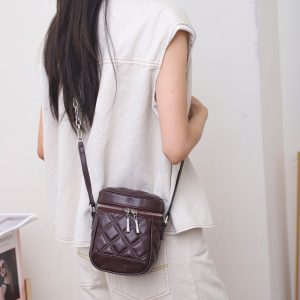 菱格鏈條水桶包