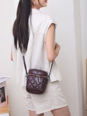 菱格鏈條水桶包