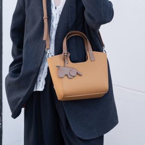 頭層牛皮togo纹菜篮子包/U形口/拿取方便